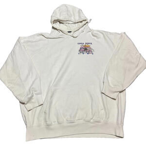 Brandy Melville XL White Chill Since 1993 Taipei Hoodie Pullover Sweater